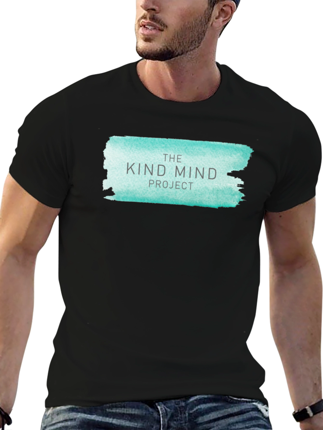 Black Kind Mind Project Graphic Tee - Black view 6