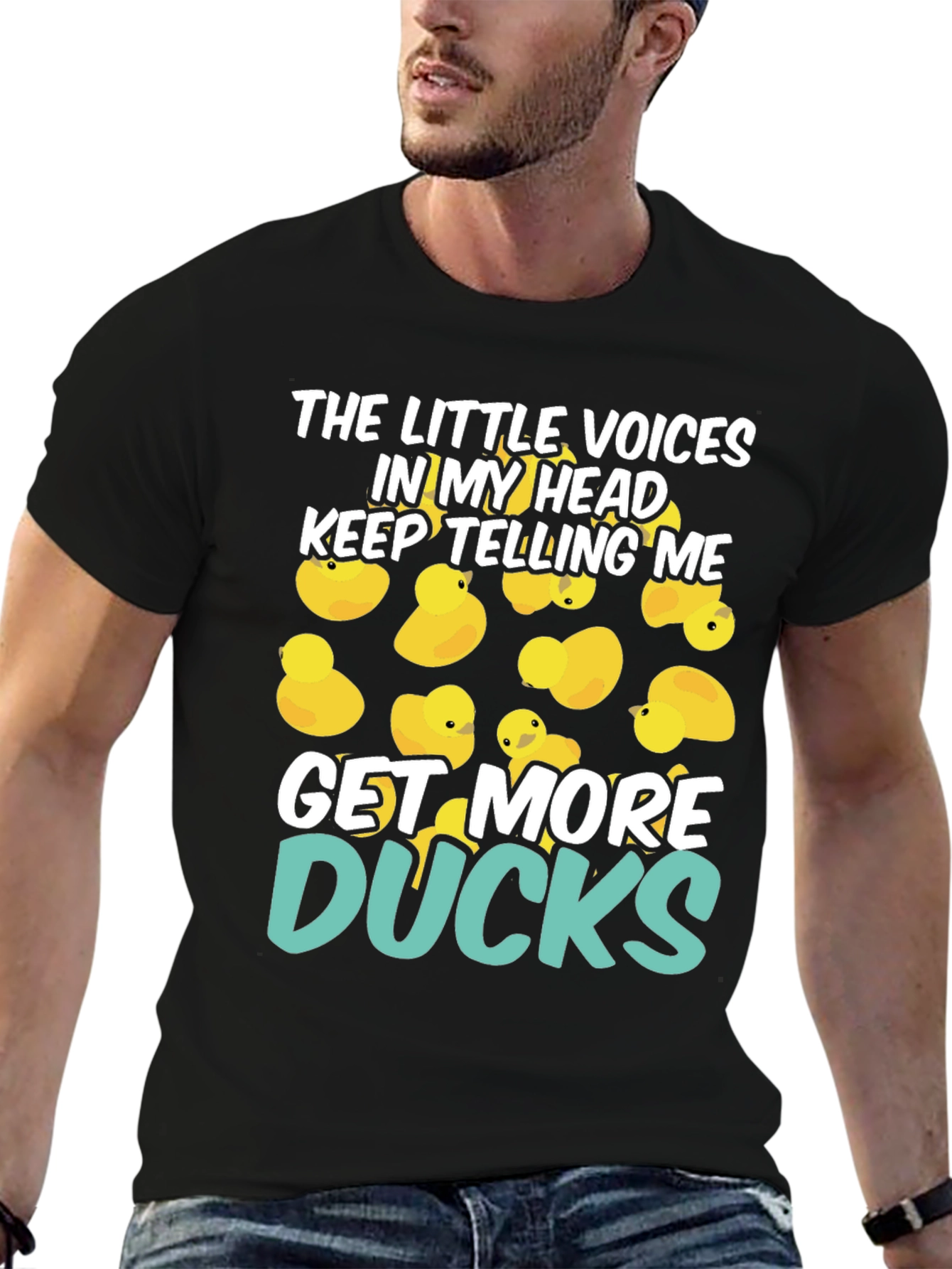 Black Get More Ducks T-Shirt view 6