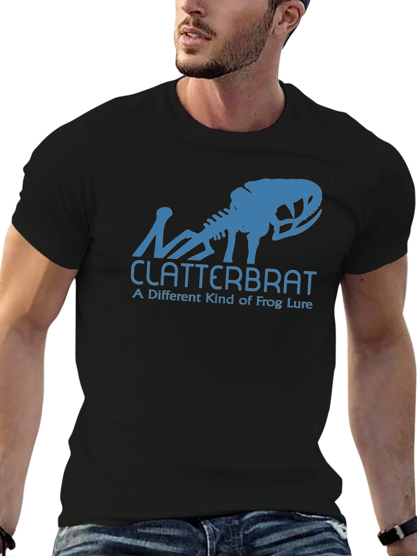 Black Clatterbrat Frog Lure Graphic Tee view 6