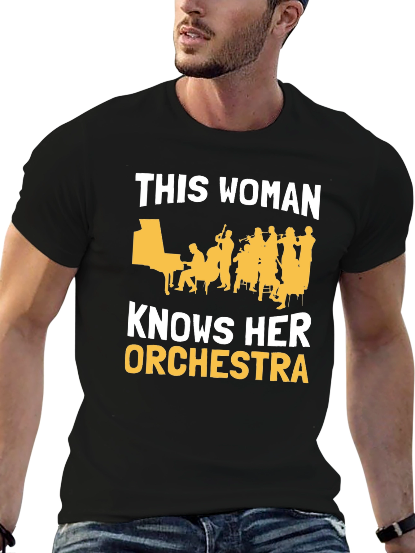 Black Orchestra Conductor T-Shirt view 6