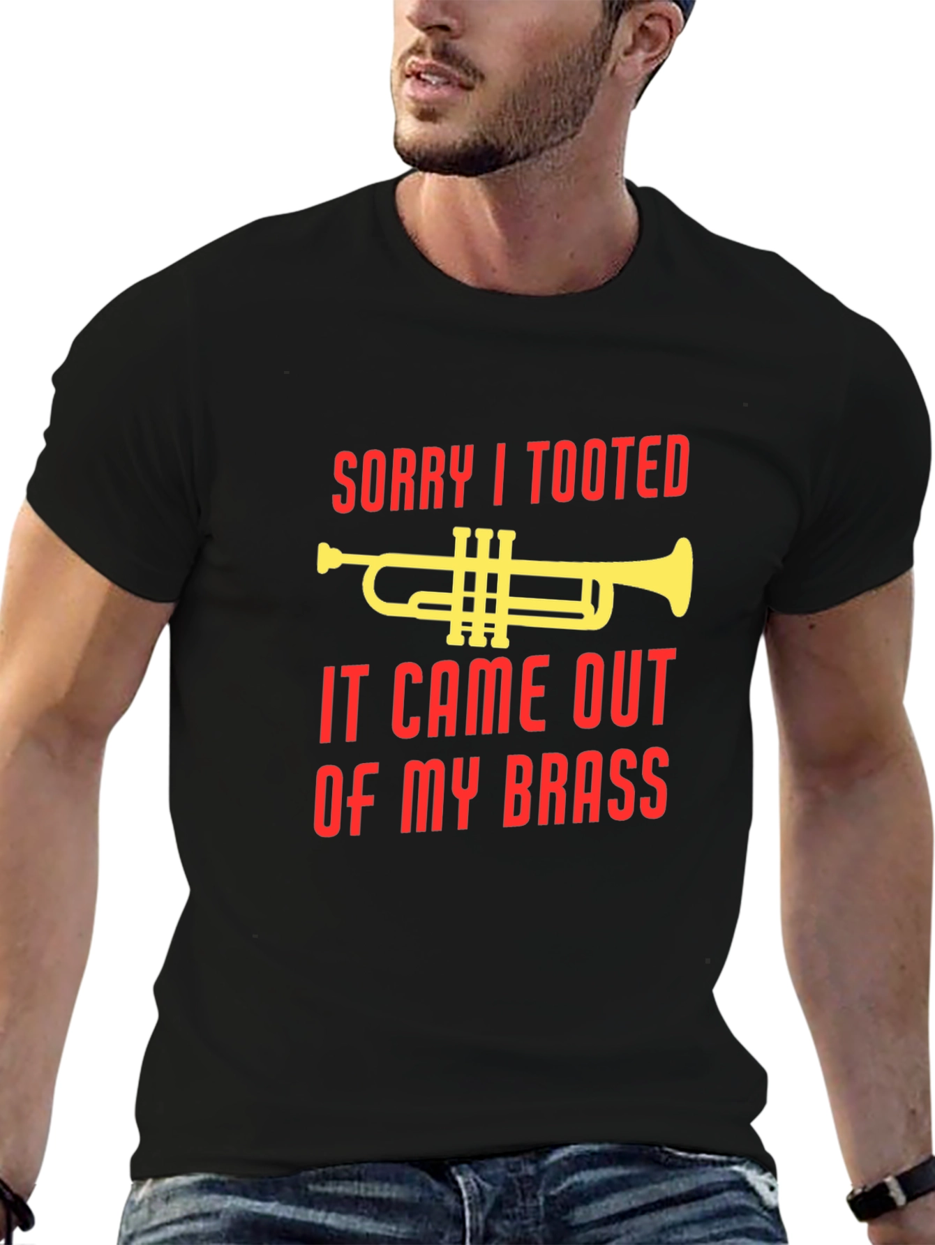 Black Sorry I Tooted T-Shirt view 6
