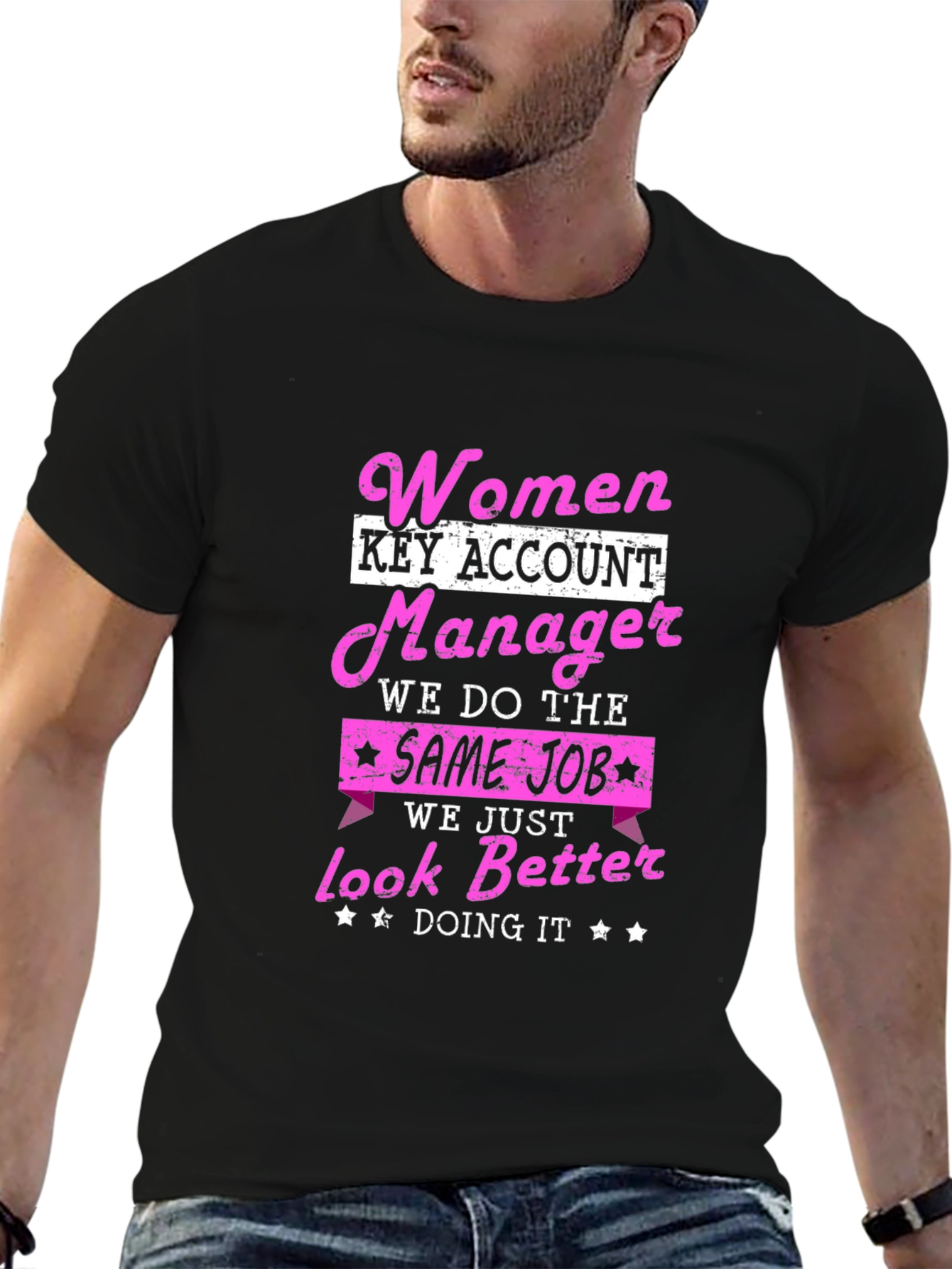 Black Women Key Account Manager T-Shirt view 6