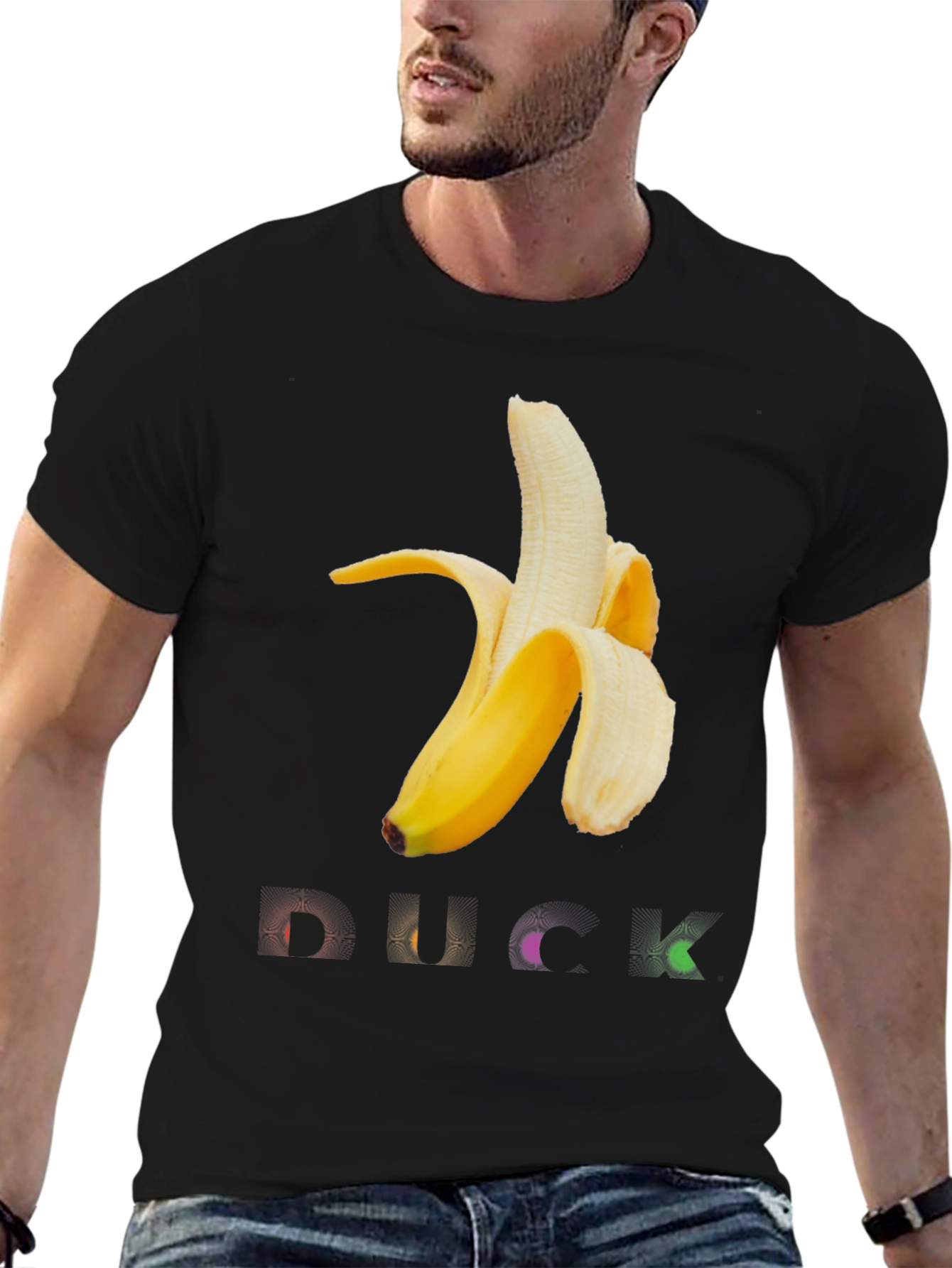 Black Banana DUCK Graphic Print T-Shirt view 6