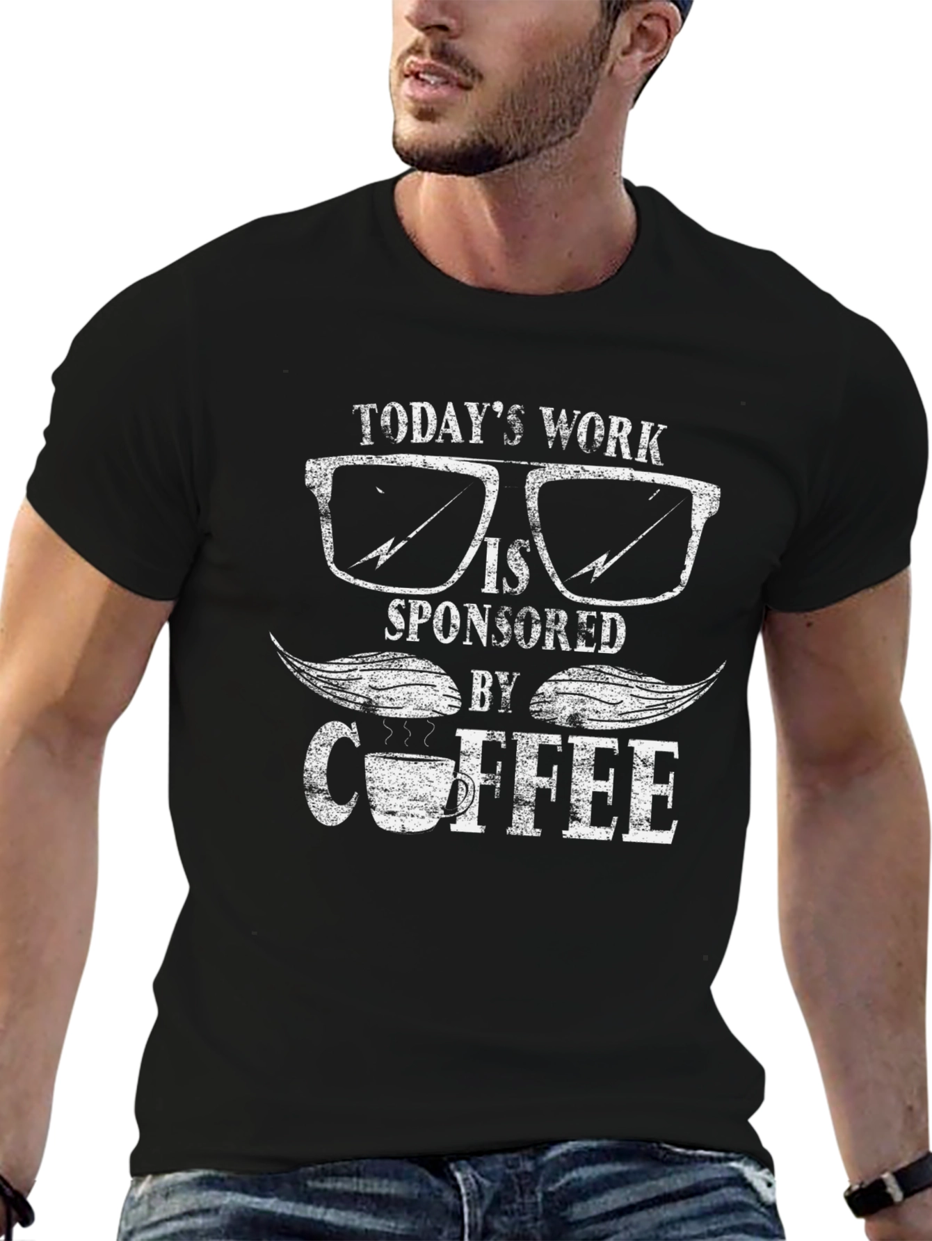 Black Coffee Sponsored Work T-Shirt view 6