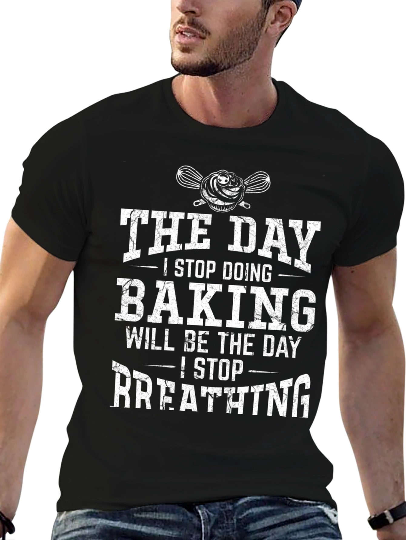 Black Baking Obsessed T-Shirt view 6