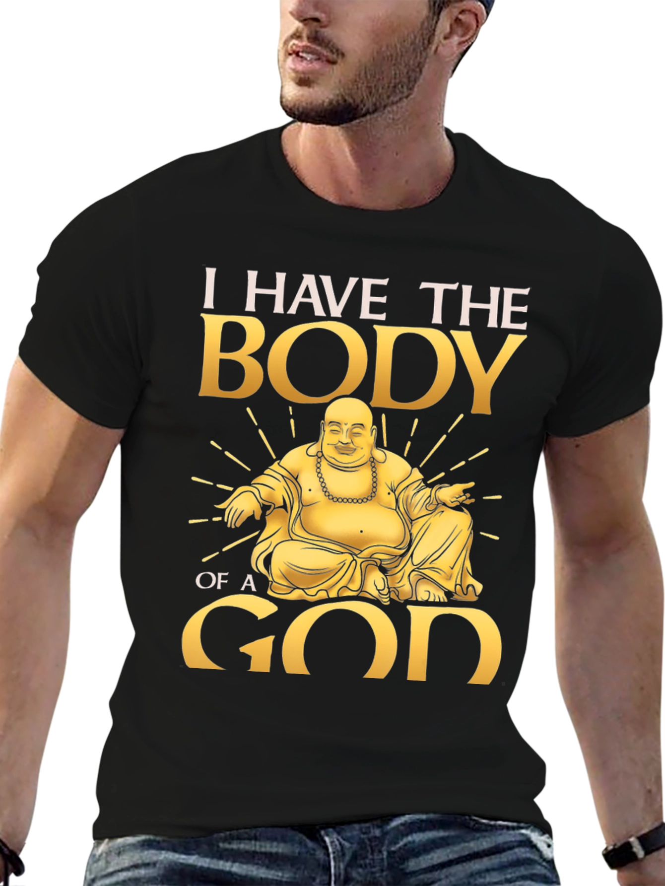 Body of a God Buddha Graphic T-Shirt - 6