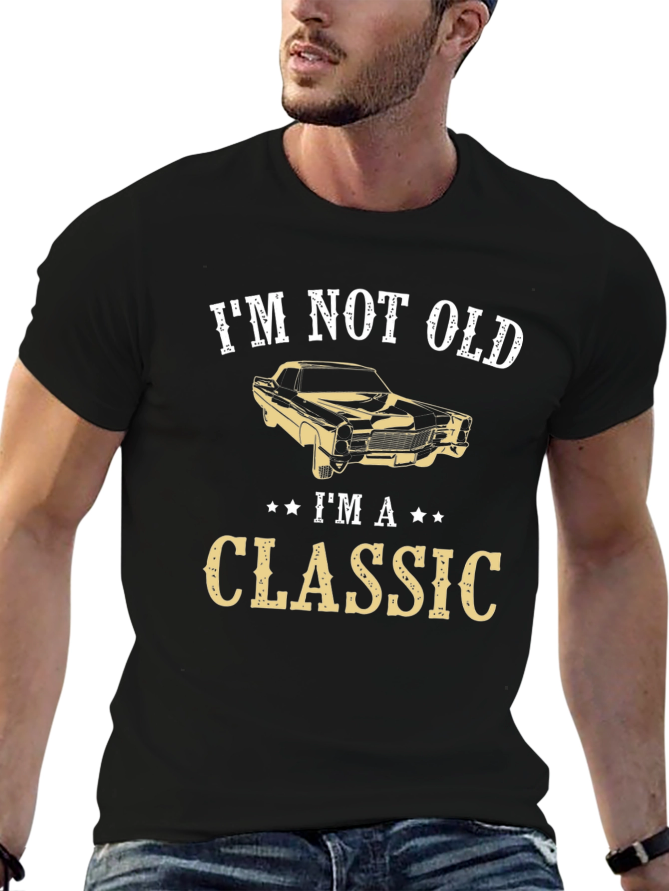Black I'm Not Old I'm A Classic Graphic T-Shirt view 6