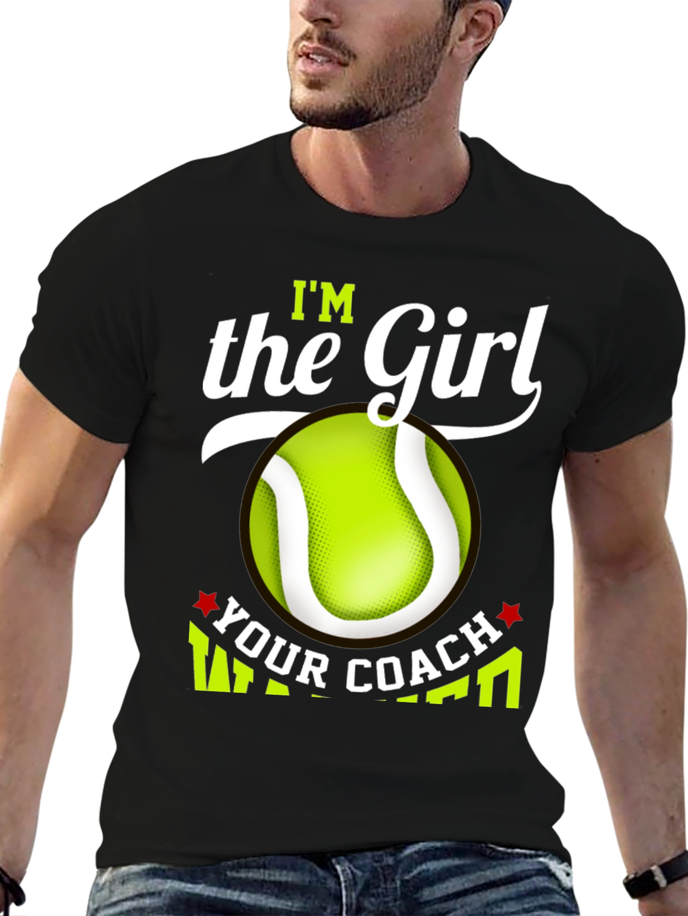 Black I'm the Girl Your Coach Warned You About T-Shirt view 6