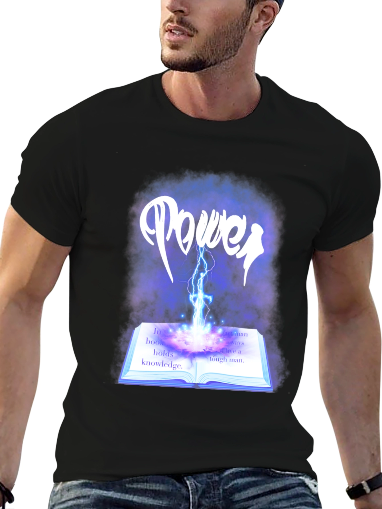 Black Power Knowledge Graphic Novelty T-Shirt view 6
