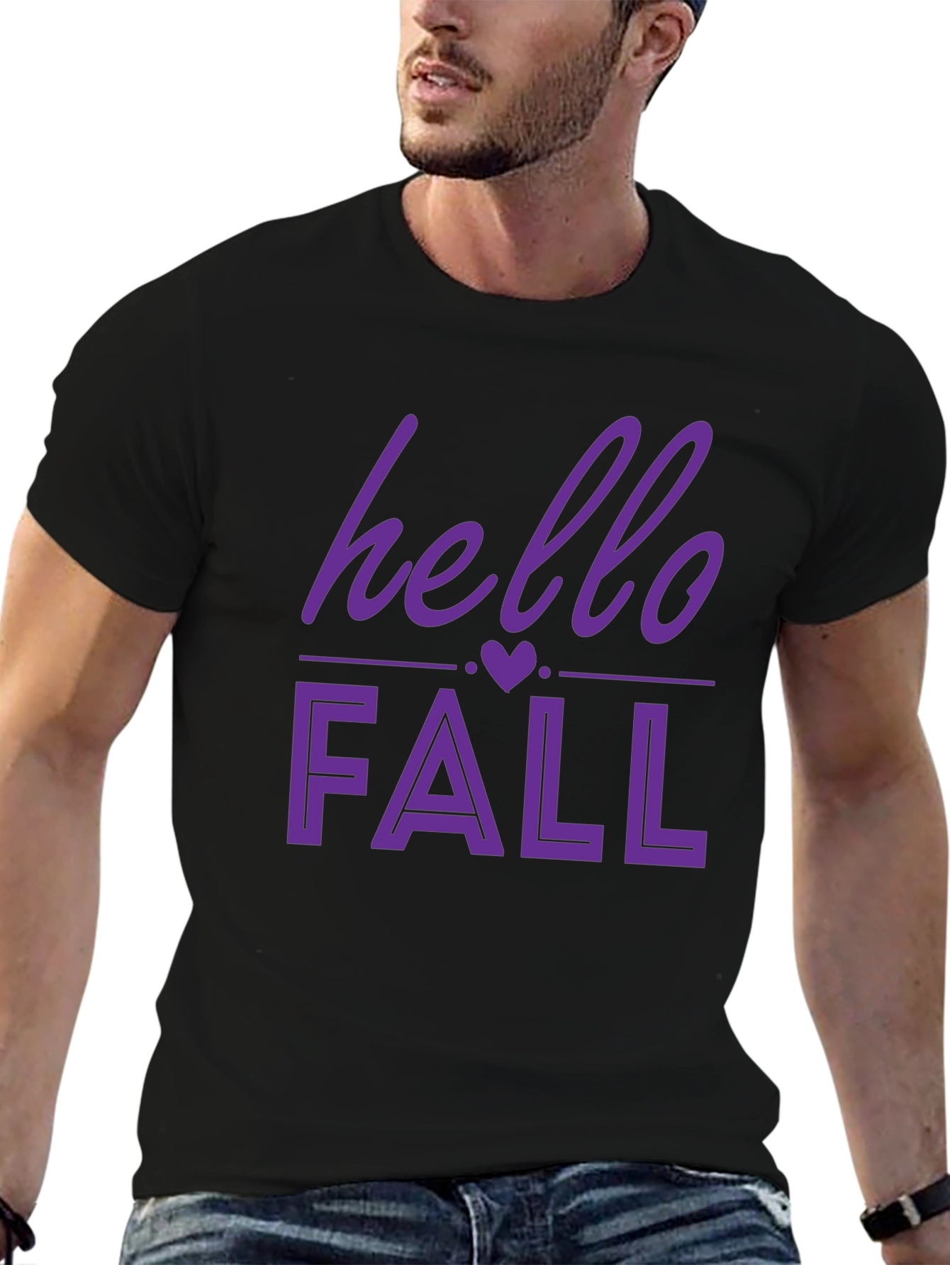 Black Hello Fall Graphic Tee view 6