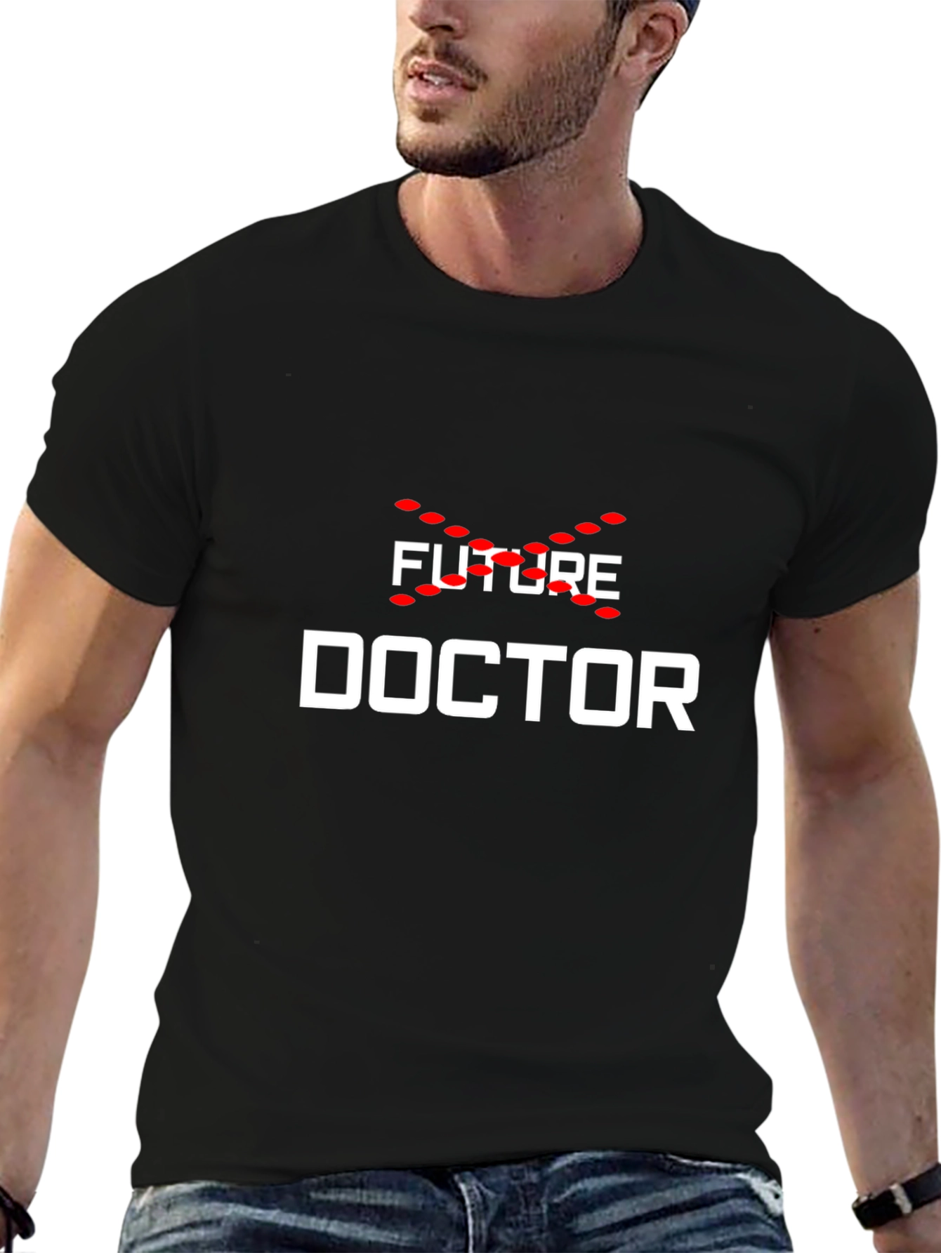 Black Future Doctor T-Shirt - Medical Student Gift view 6