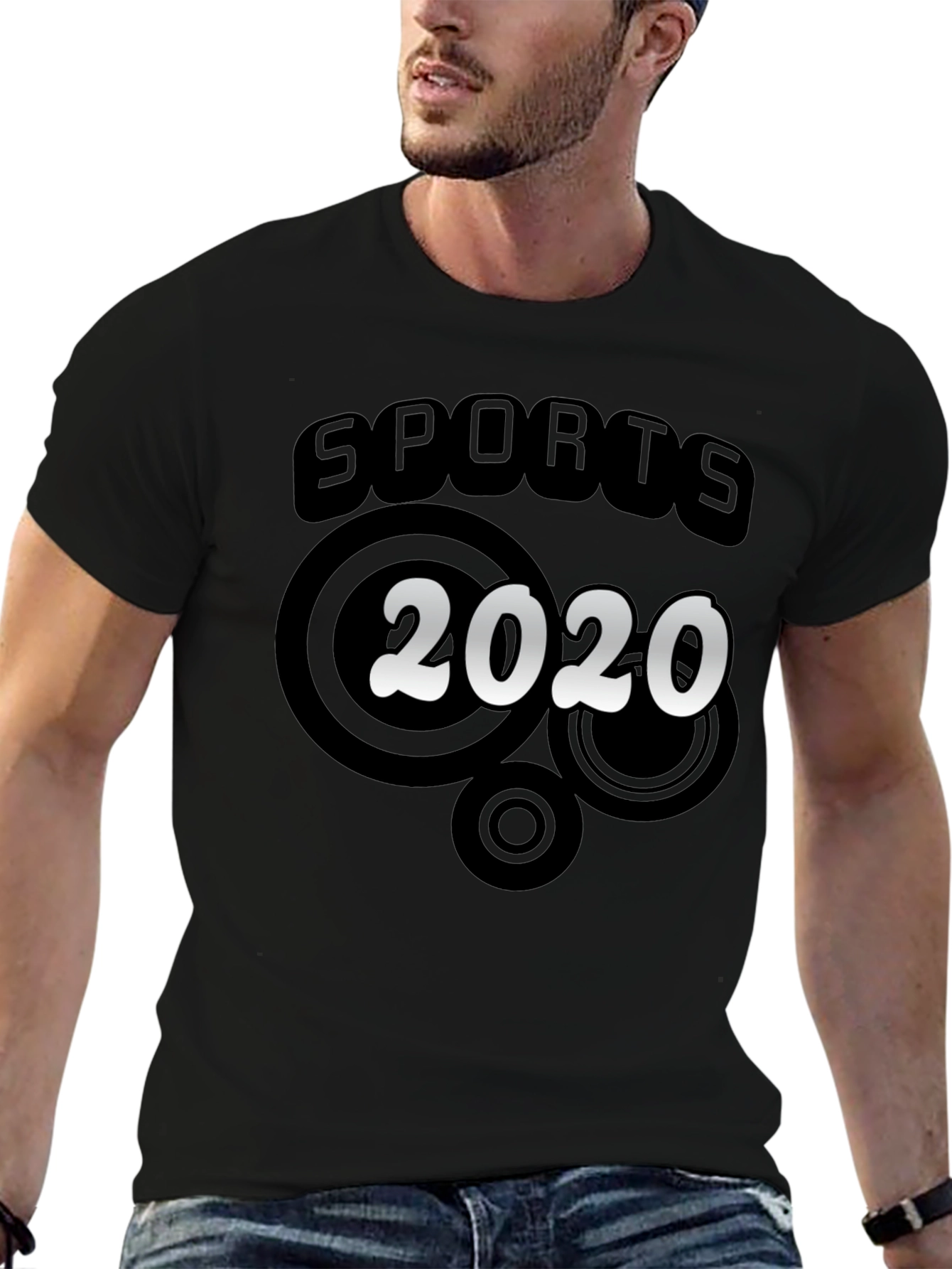 Black Sports 2020 Graphic T-Shirt view 6