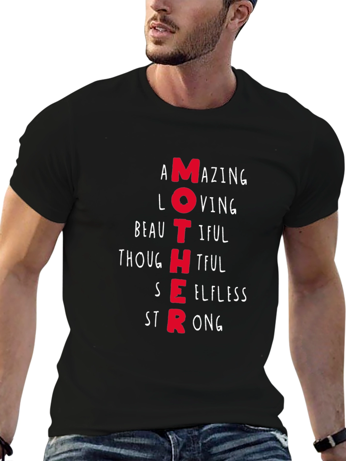 Black Mother Definition Graphic T-Shirt view 6