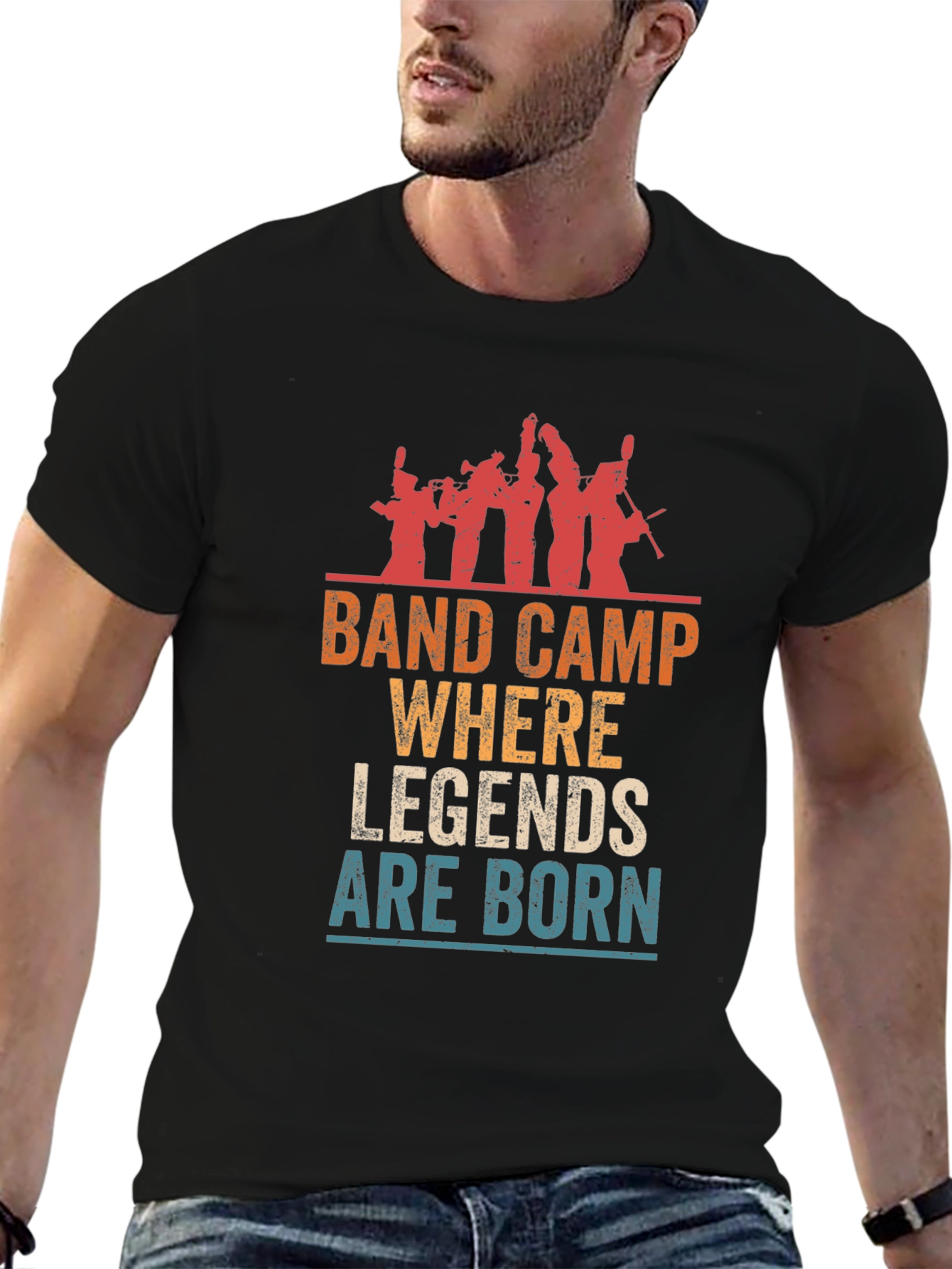 Black Band Camp Legends T-Shirt - Music Tee view 6