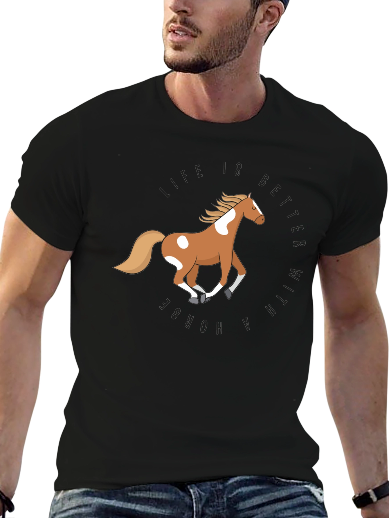 Black Life is Better with a Horse T-Shirt view 6