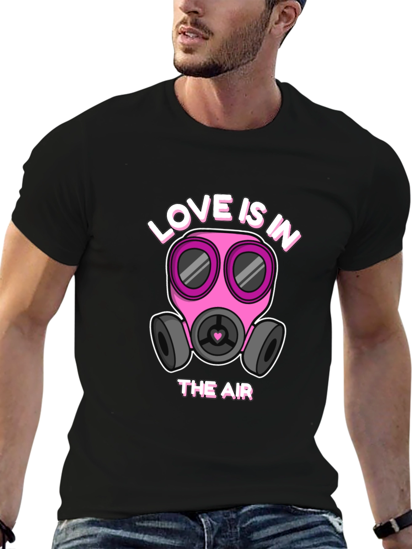 Black Love is in the Air Graphic T-Shirt view 6