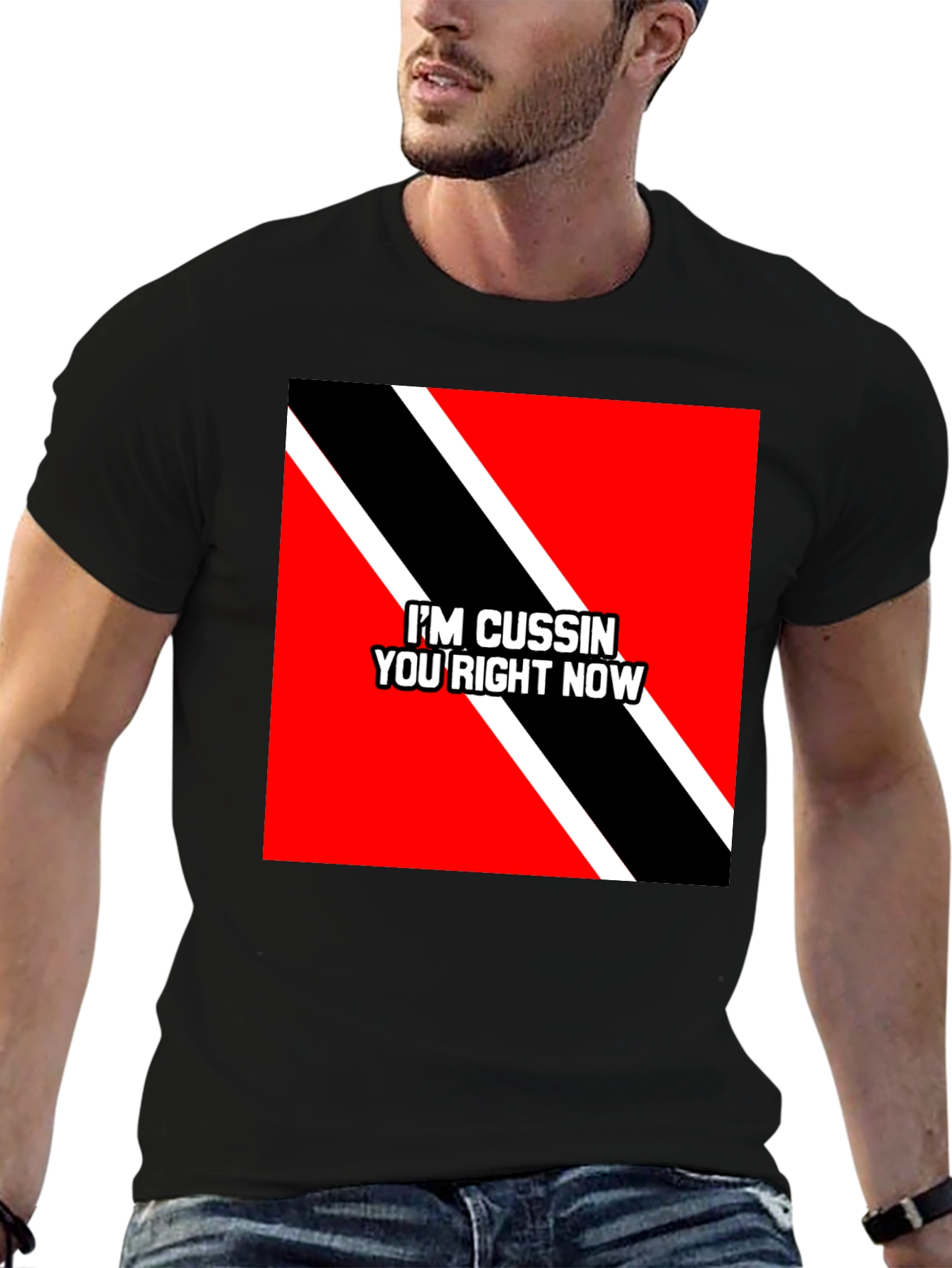 Black I'm Cussin' You Right Now T-Shirt view 6