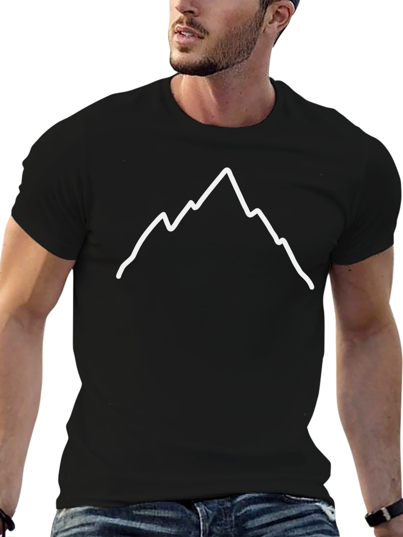 Black Mountain Graphic Tee - Black Short Sleeve Shirt view 6