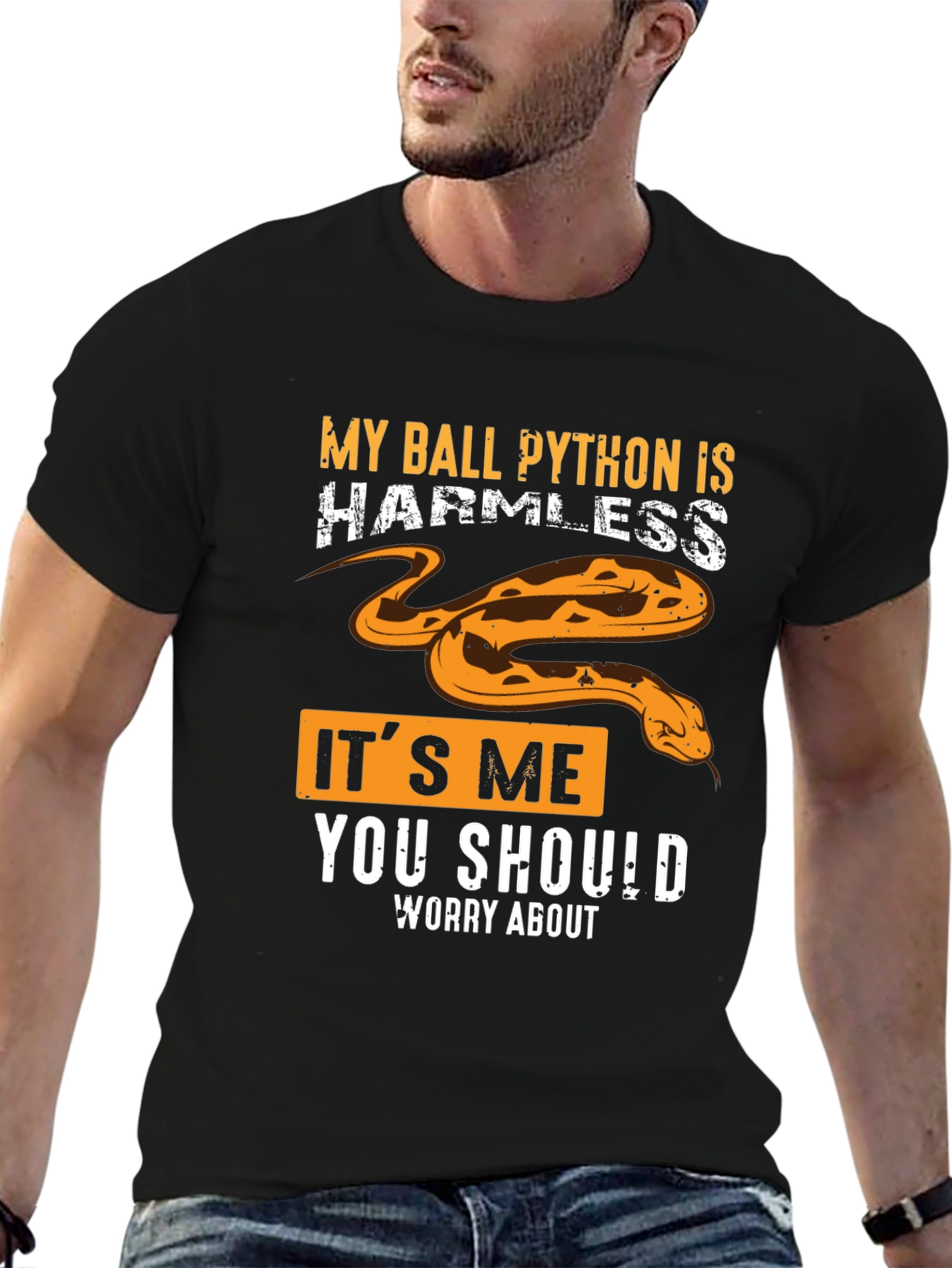 My Ball Python Is Harmless Graphic Tee - 6