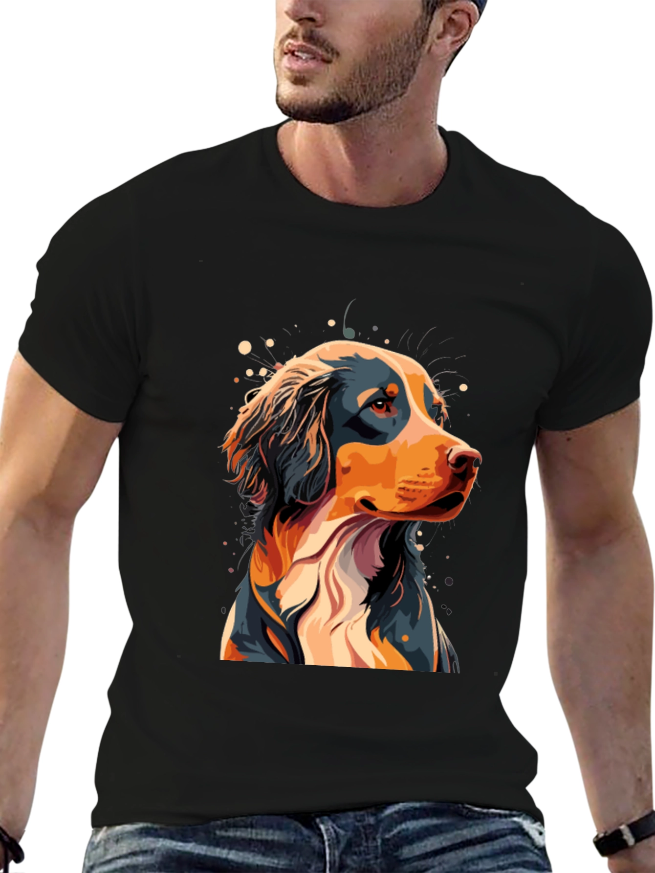 Black Dog Graphic Tee - Black T-Shirt view 6