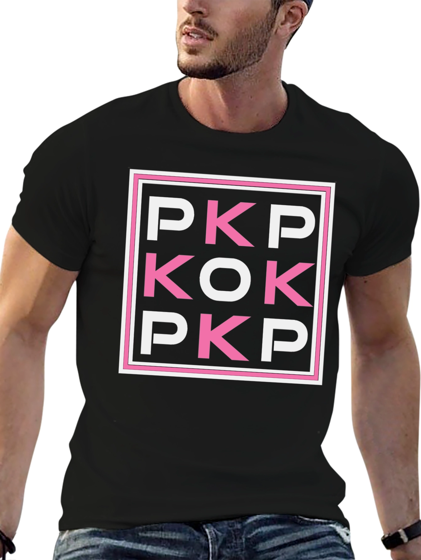 Black PKP KOK PKP Graphic Tee - Black Cotton T-Shirt view 6