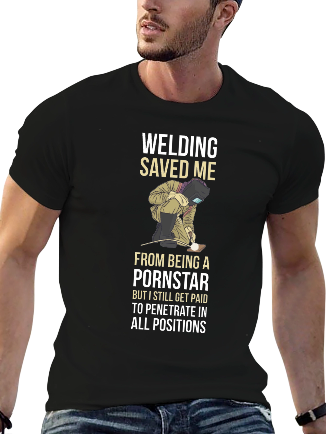 Welding Saved Me T-Shirt Funny Welder Tee - 6