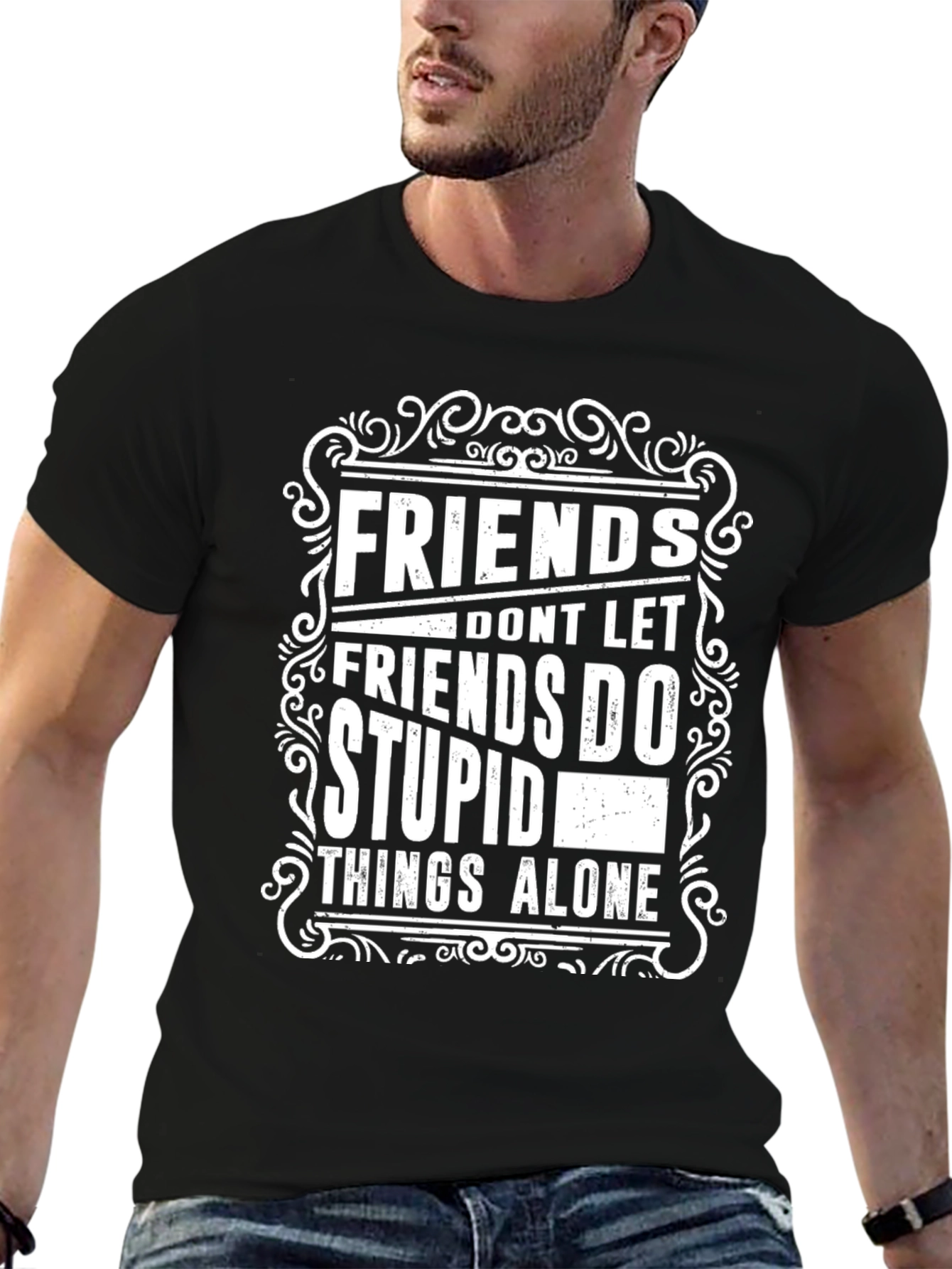Black Friends Don't Let Friends T-Shirt view 6