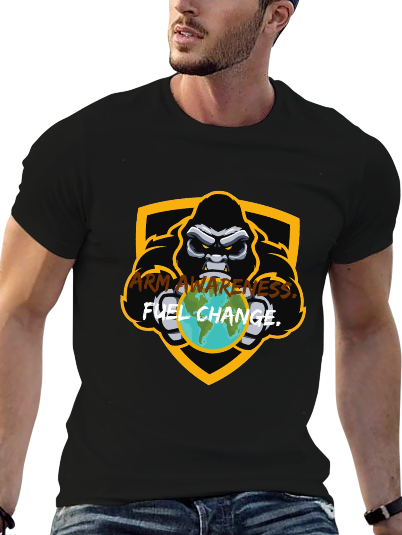 Black Arm Awareness Graphic Tee - Fuel Change view 6