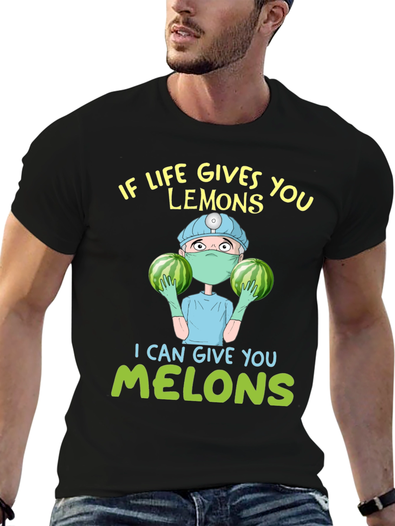 Black If Life Gives You Lemons T-Shirt view 6