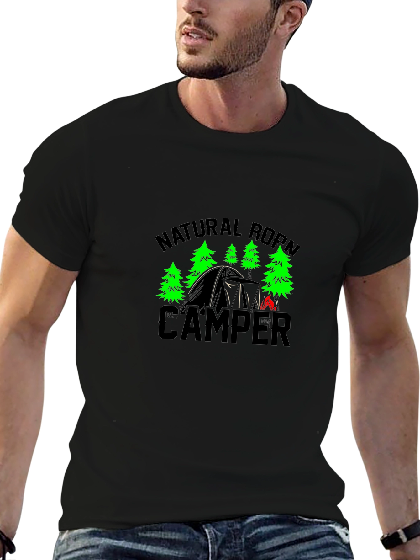 Black Natural Born Camper Black T-Shirt view 6