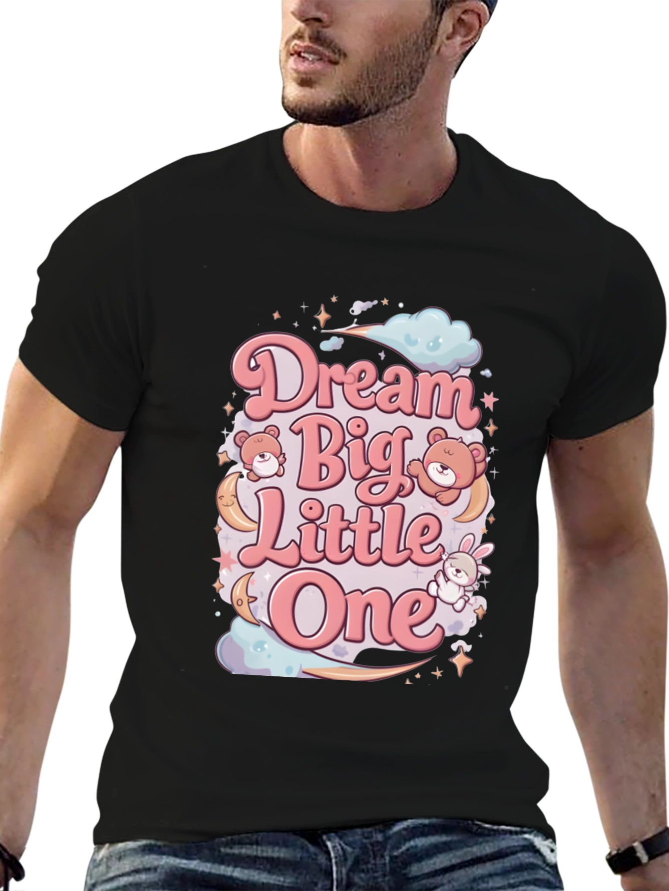 Black Dream Big Little One Graphic Tee view 6