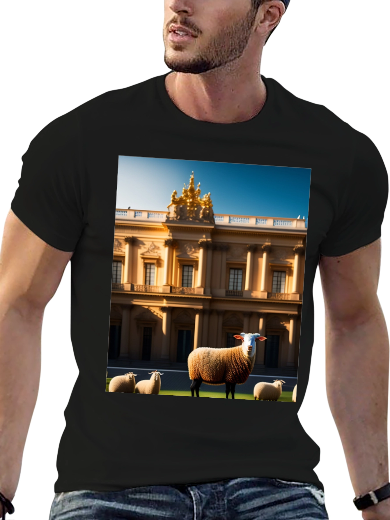 Black Sheep and Mansion Graphic Tee view 6
