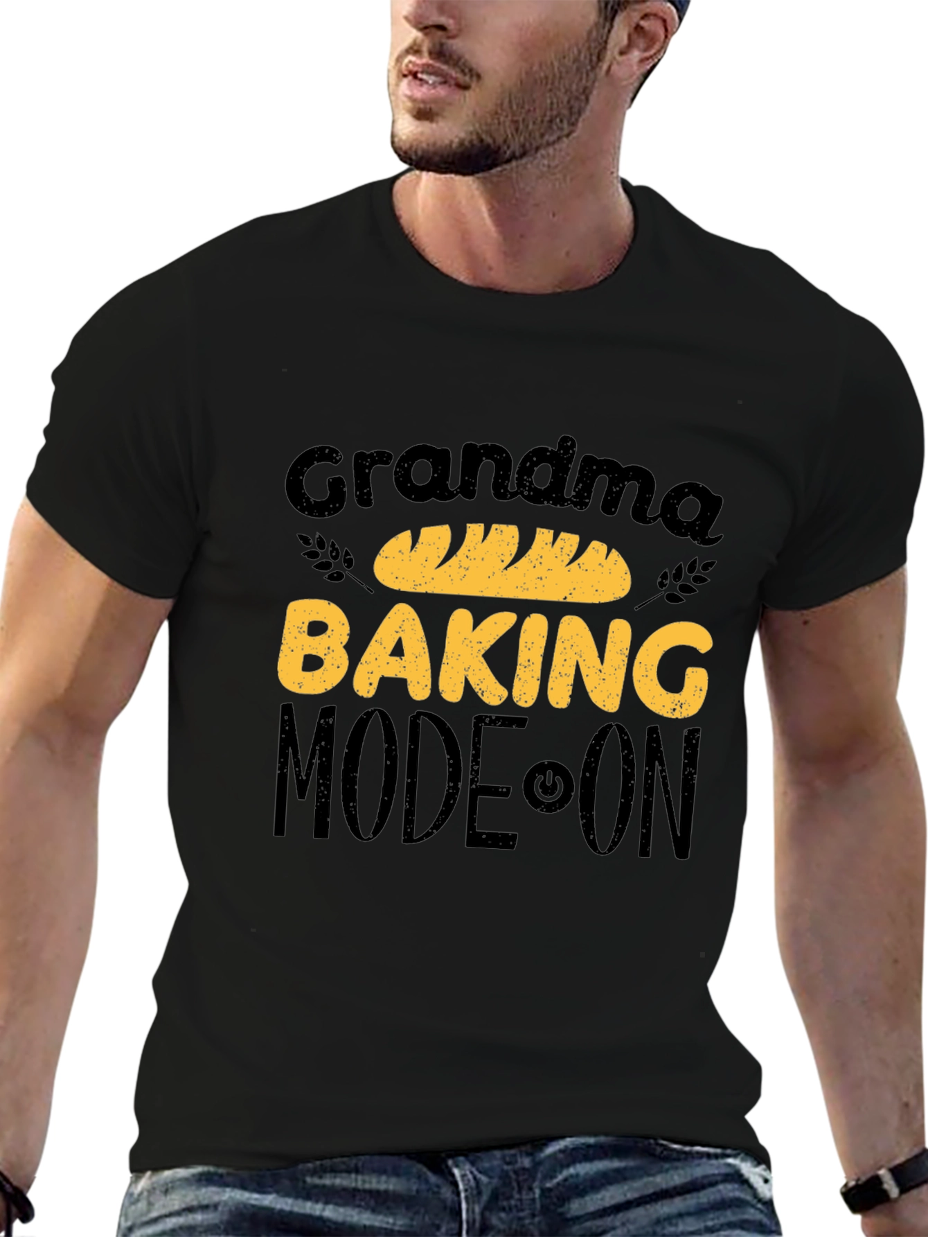 Black Grandma Baking Mode On T-Shirt view 6