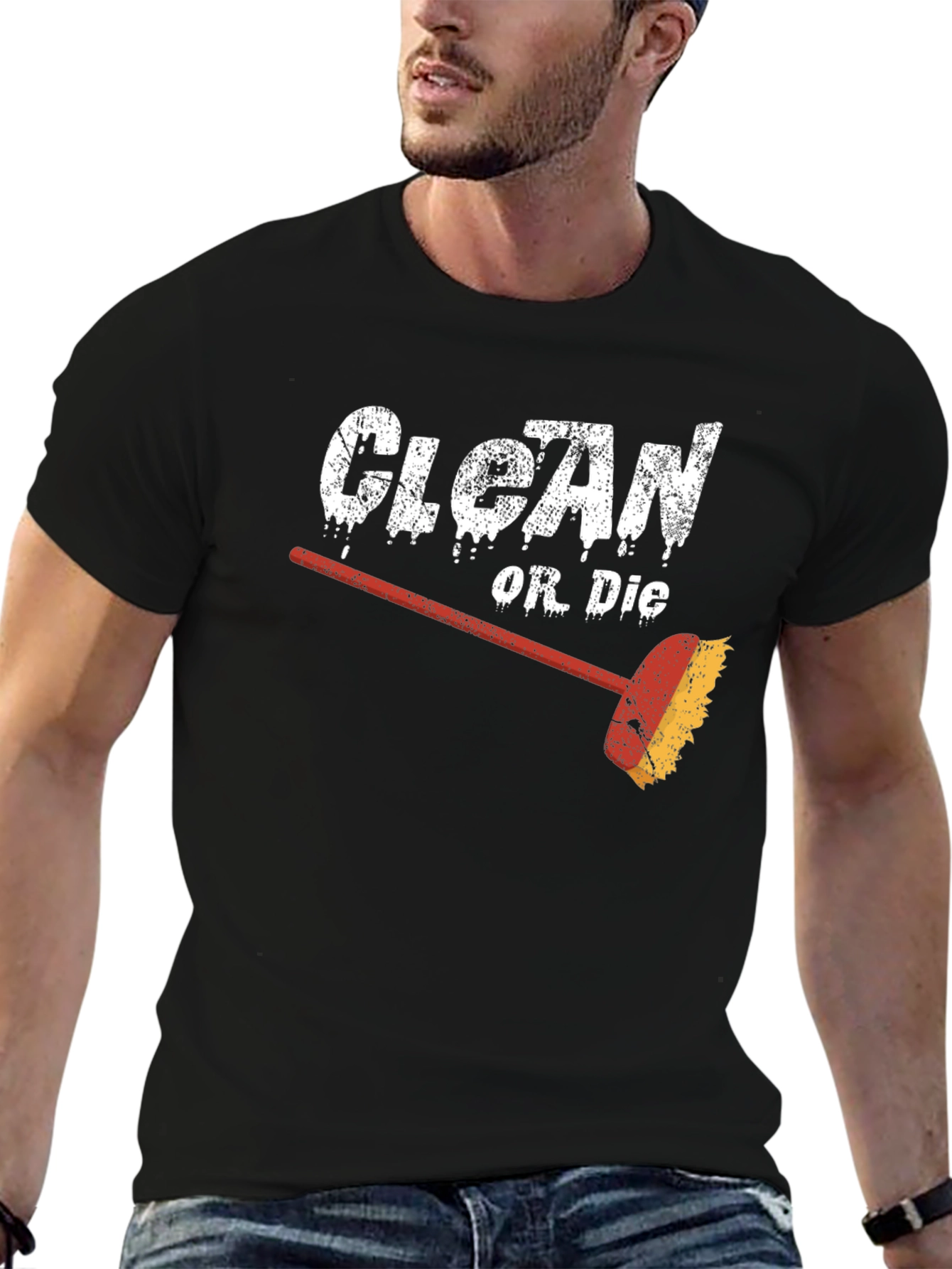 Black Clean or Die Graphic Tee view 6