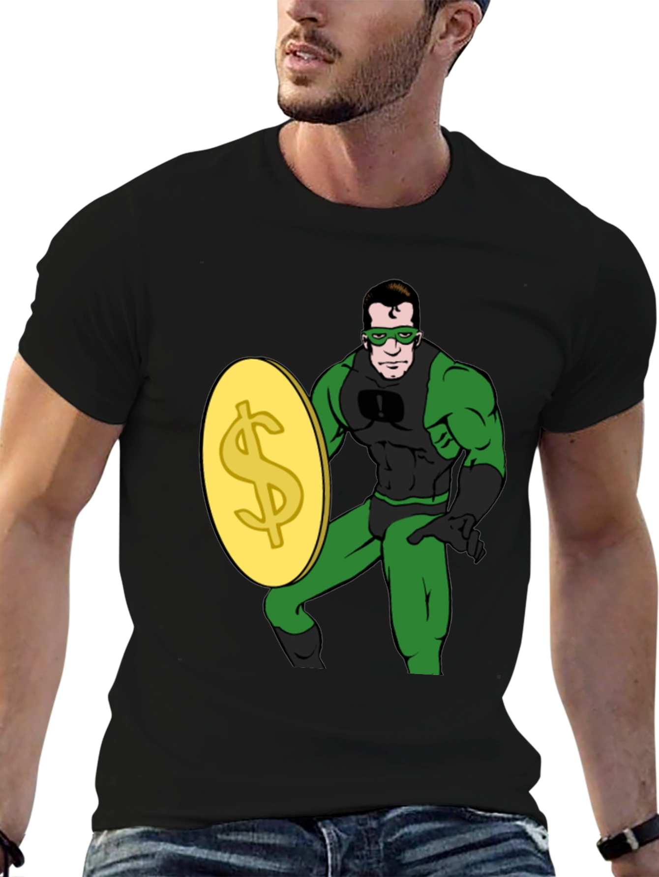 Black Dollar Defender T-Shirt view 6