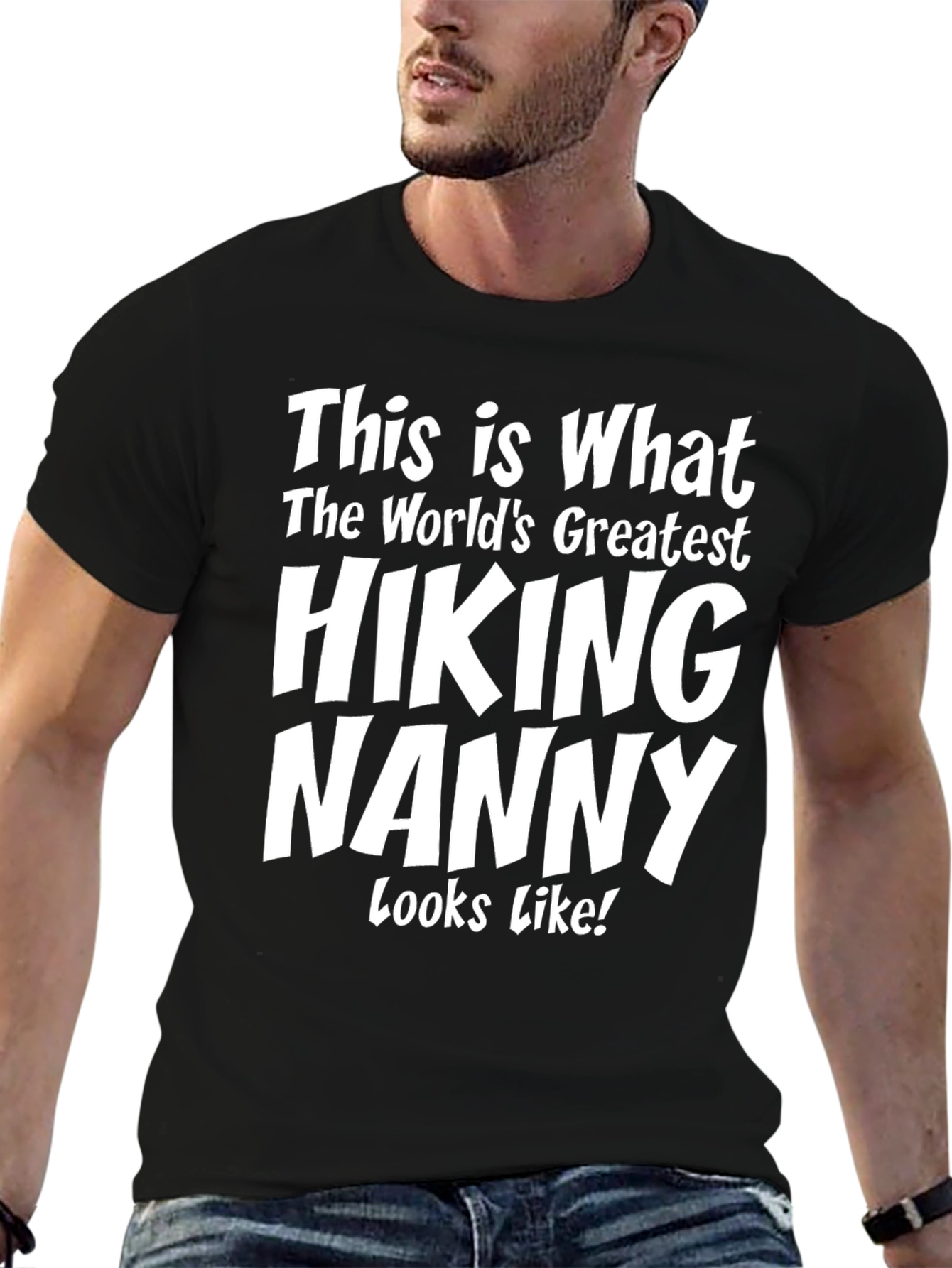 Black Hiking Nanny T-Shirt view 6
