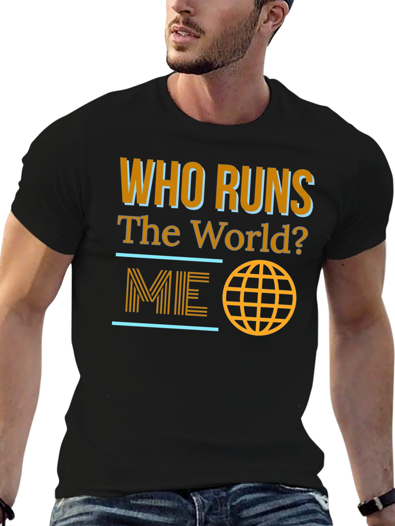 Black Who Runs the World? Graphic Tee view 6