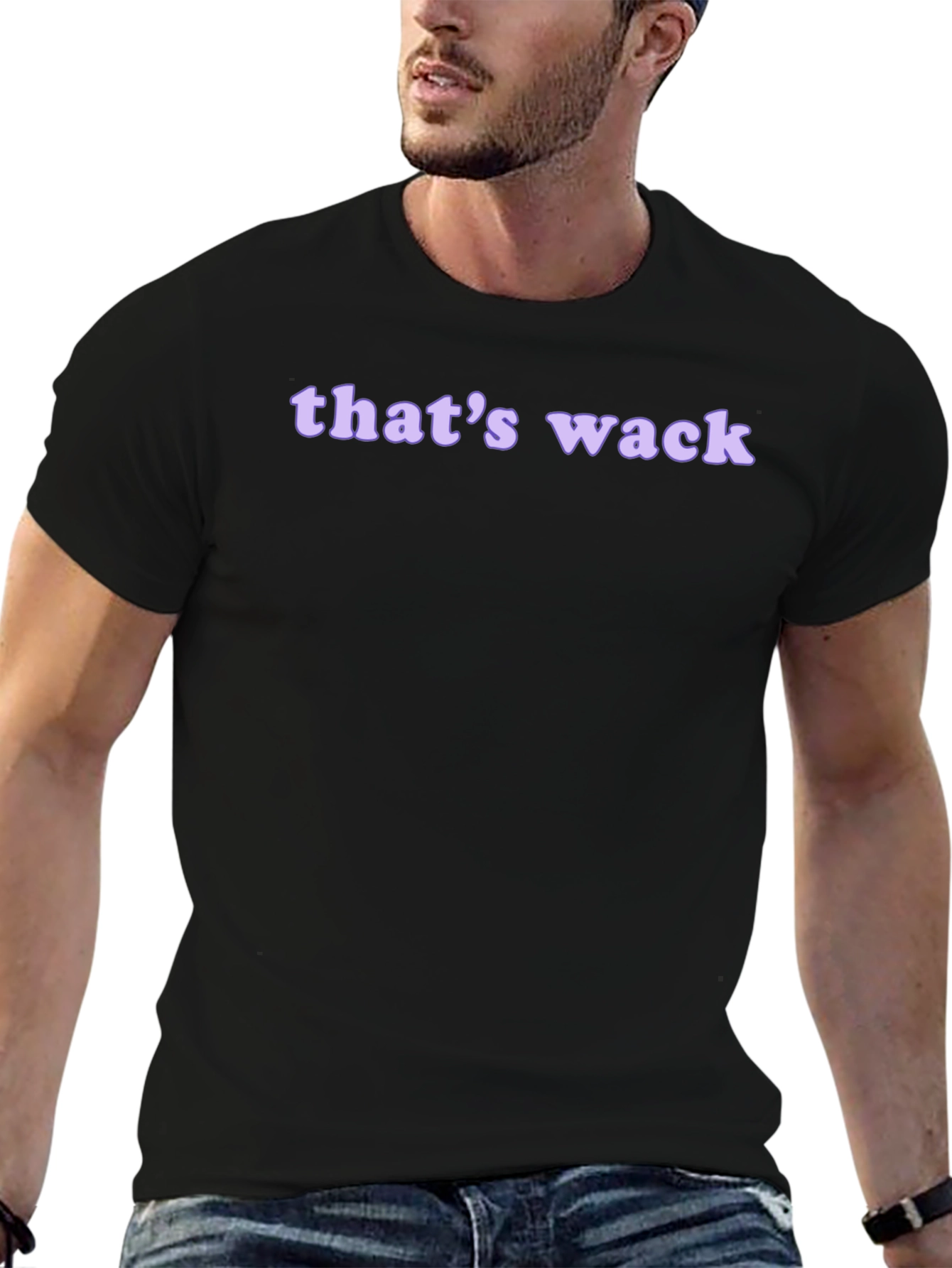 Black That's Wack Graphic T-Shirt - Casual Style view 6