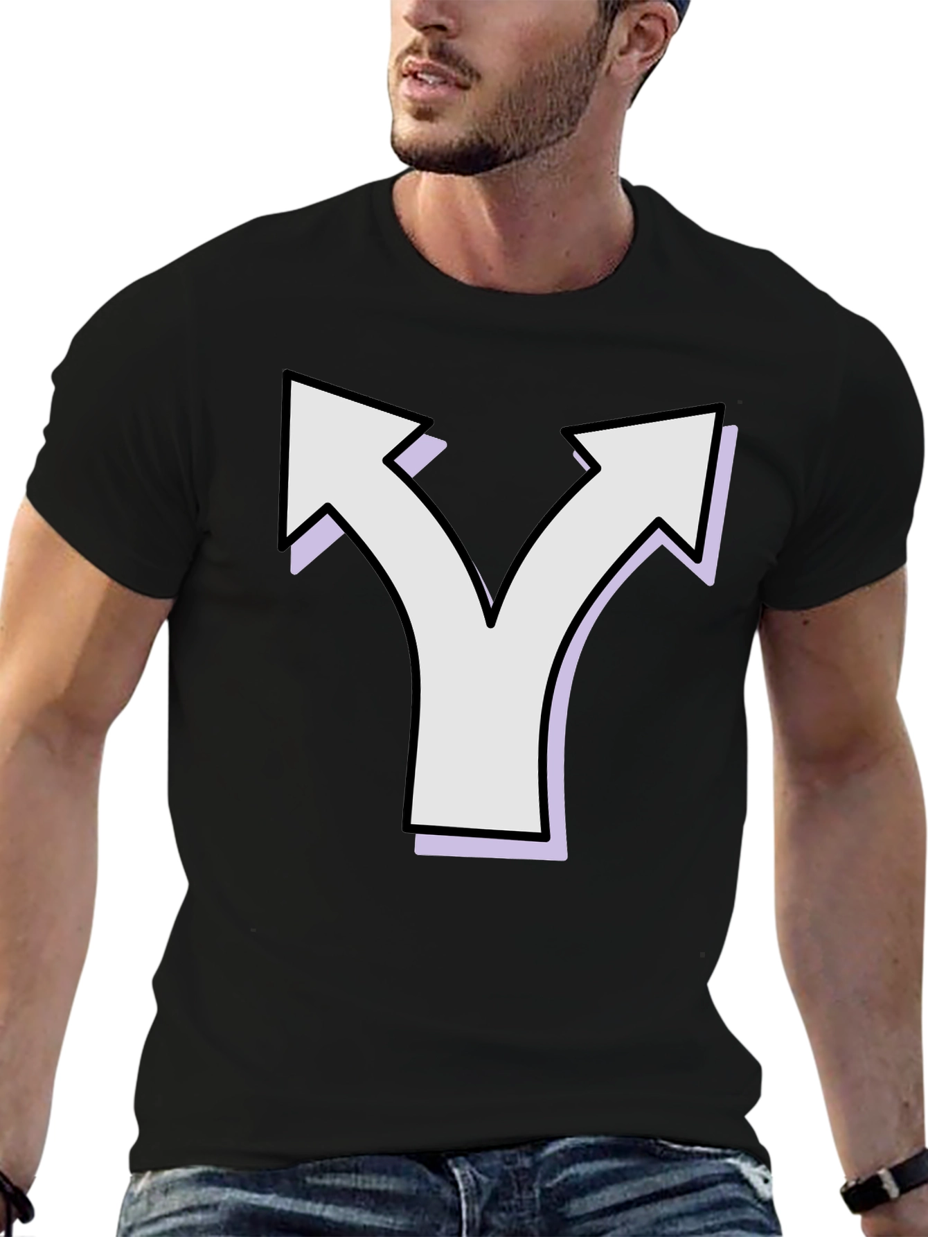 Black Direction Choice T-Shirt view 6