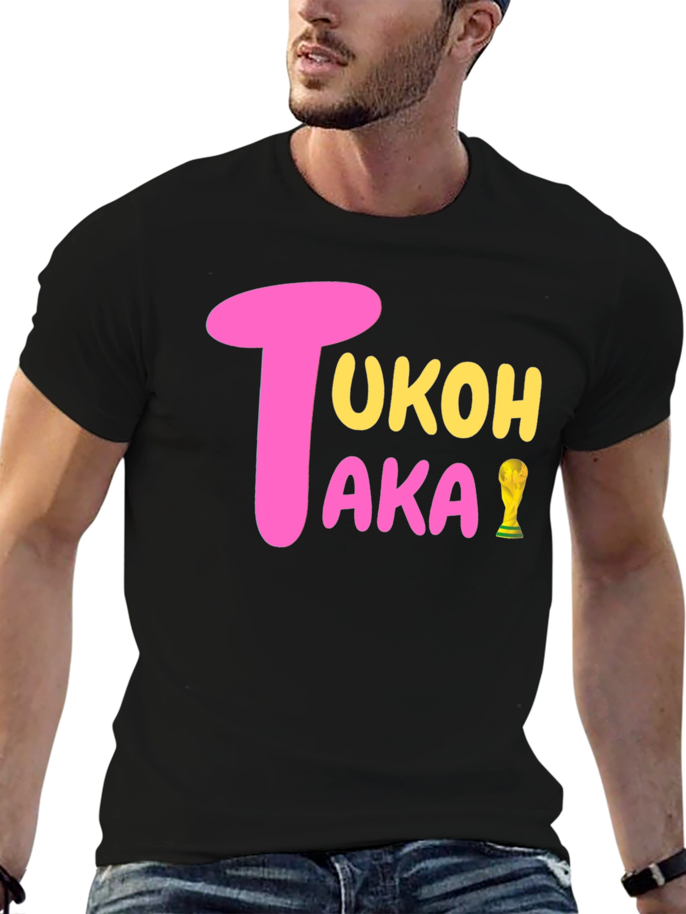 Black TUKOH AKA! Black Graphic Tee view 6