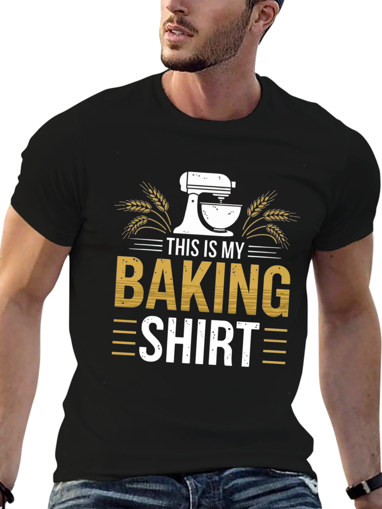 Black This Is My Baking Shirt - Funny Baker T-Shirt view 6