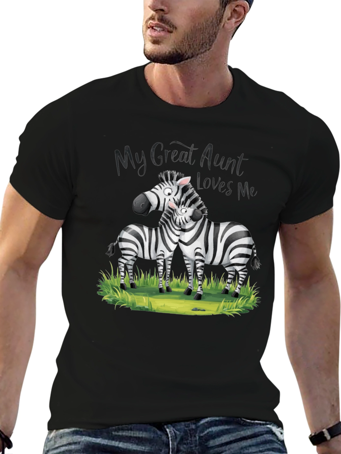 Black Zebra 'My Great Aunt Loves Me' Graphic Tee view 6