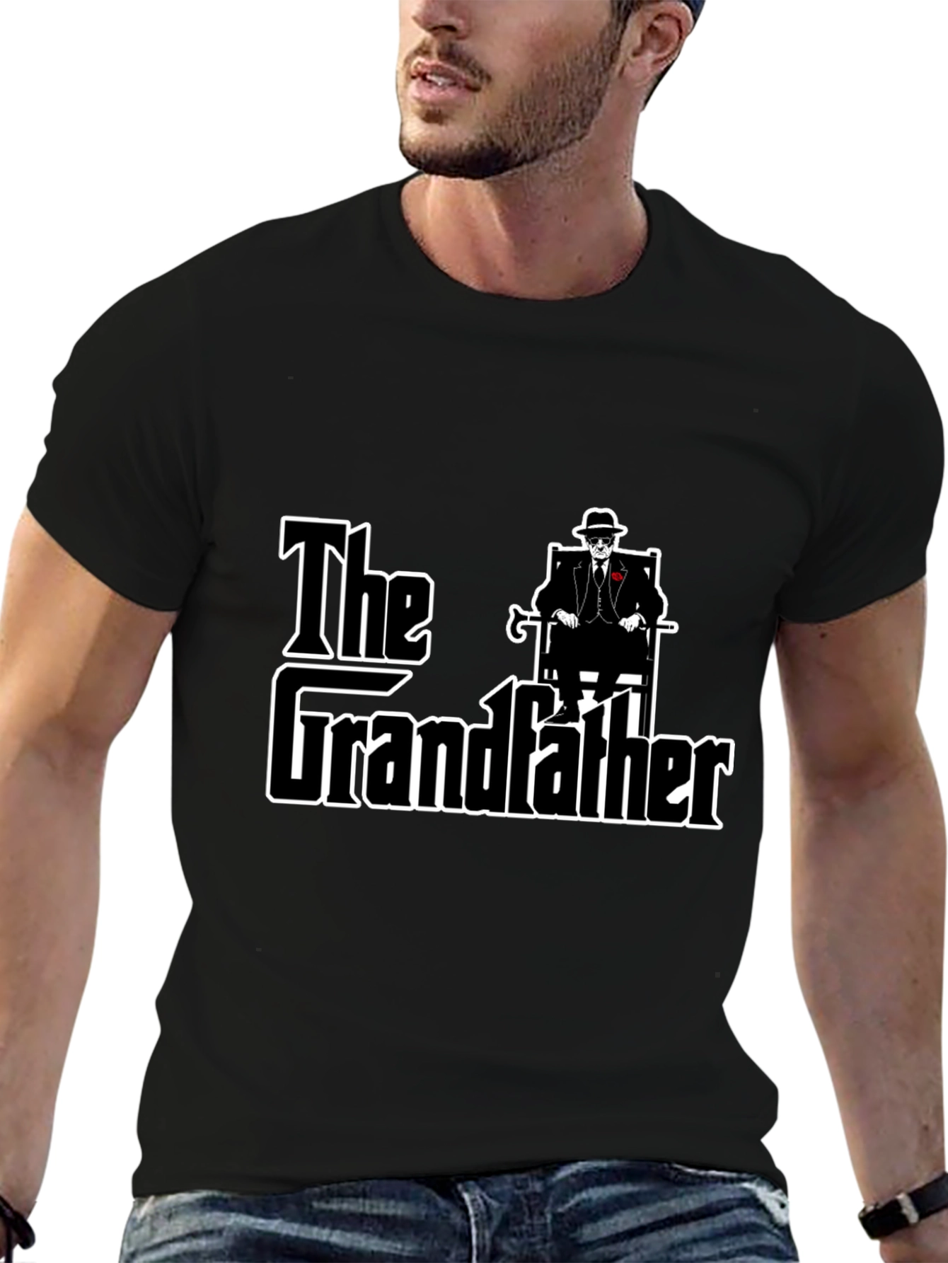 The Grandfather Graphic Tee - Classic Black T-Shirt - 6