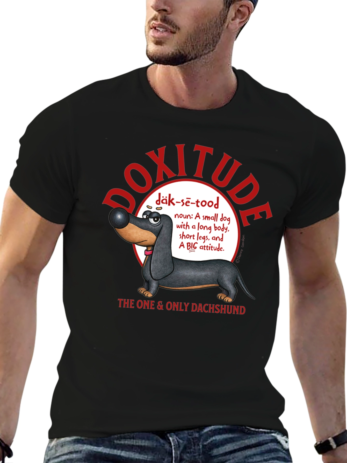 Doxitude Dachshund T-Shirt - Funny Dog Attitude Tee - 6