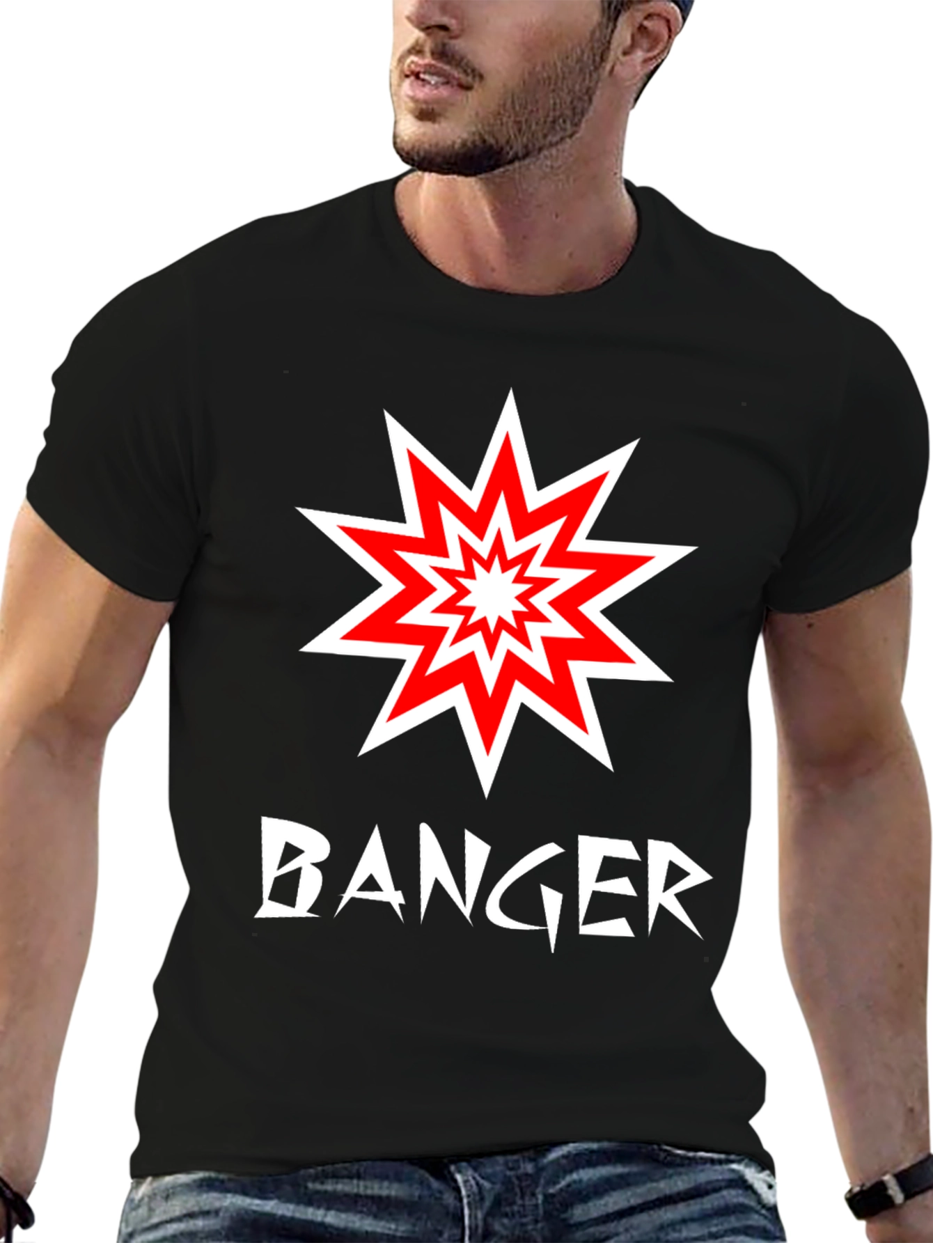 Black Banger Graphic Tee - Explosive Style! view 6
