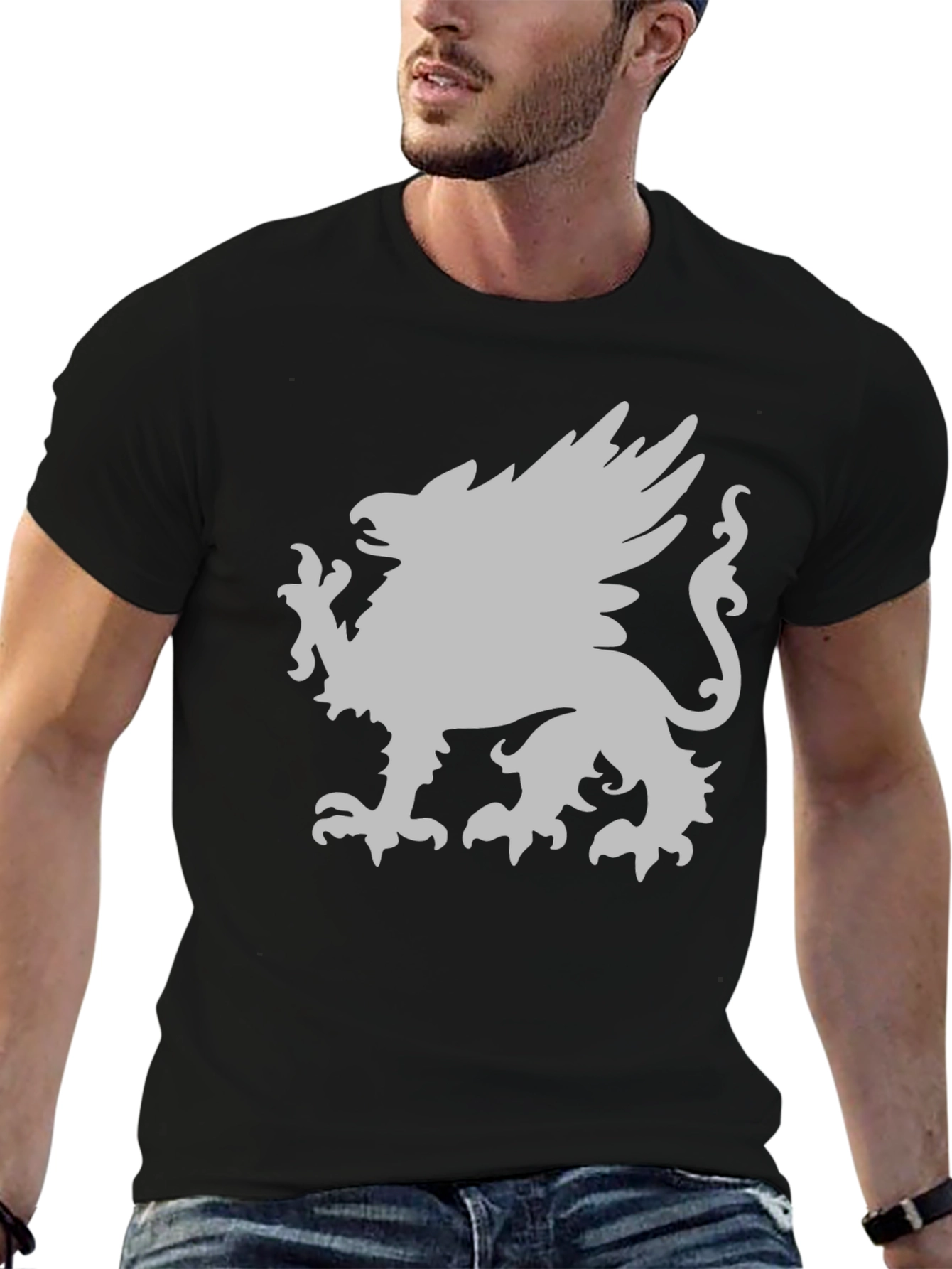 Black Griffin Graphic Tee - Classic Black view 6