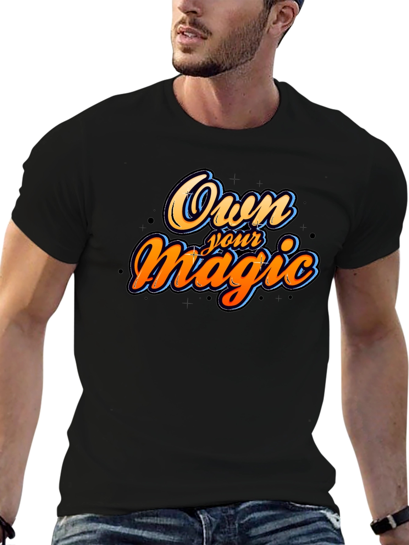 Black Own Your Magic Graphic T-Shirt - Black view 6