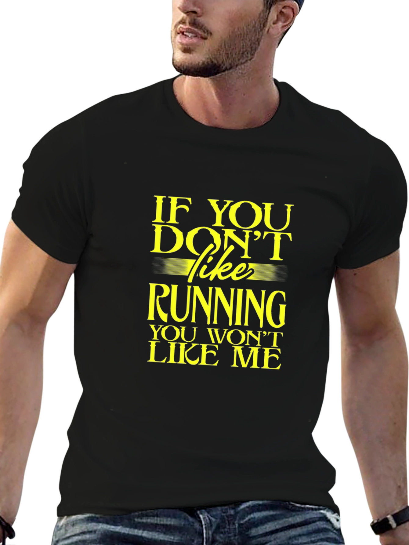 Black Funny Running T-Shirt: If You Don't Like Running... view 6