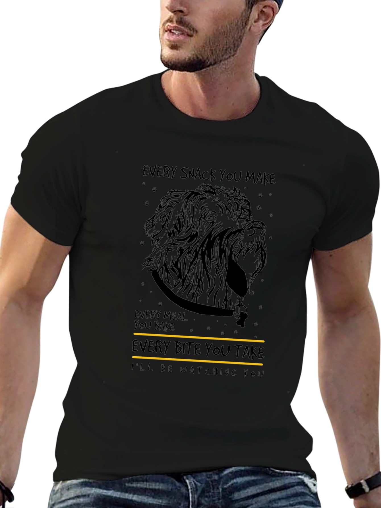 Black Dog Lover T-Shirt - Every Bite You Take view 6