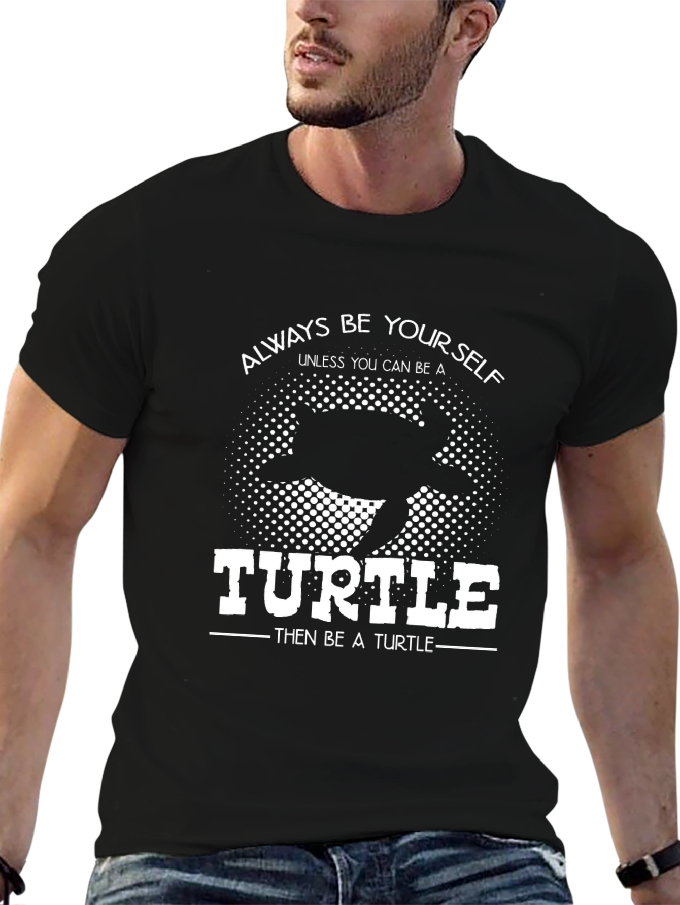 Black Always Be Yourself Unless You Can Be A Turtle T-Shirt view 6